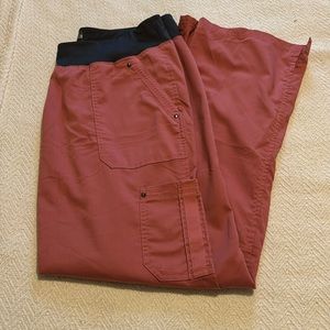 Mauve purple label Yoga scrub pants